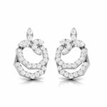 Load image into Gallery viewer, Designer Platinum Diamond Earrings for Women JL PT E OLS 10
