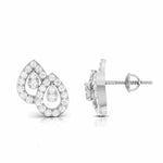 Load image into Gallery viewer, New Fashionable Platinum Diamond Earrings for Women JL PT E OLS 12   Jewelove.US

