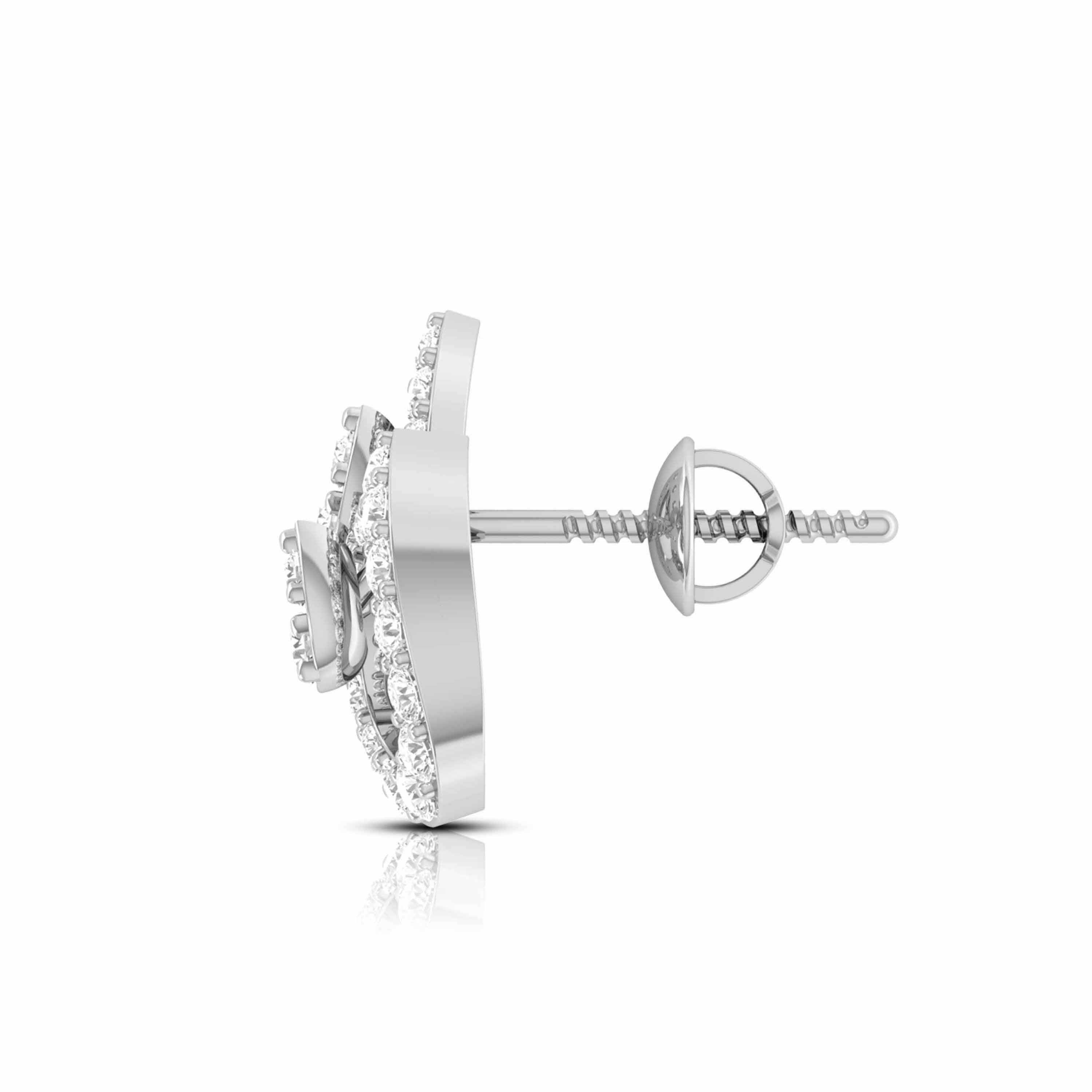 New Fashionable Platinum Diamond Earrings for Women JL PT E OLS 12   Jewelove.US