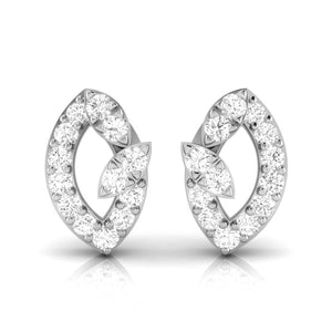 Designer Platinum Diamond Earrings for Women JL PT E OLS 13