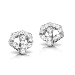 Designer Platinum Diamond Earrings for Women JL PT E OLS 14