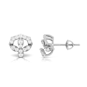 Designer Platinum Diamond Earrings for Women JL PT E OLS 14