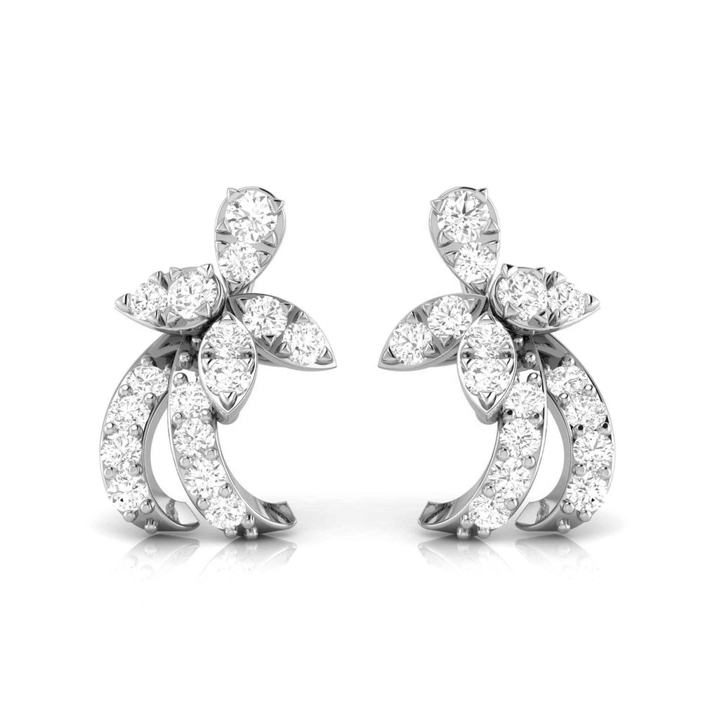 Beautiful Platinum Diamond Earrings for Women JL PT E OLS 16  VVS-GH Jewelove.US