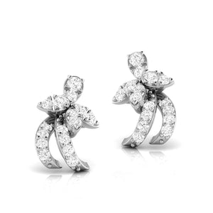 Beautiful Platinum Diamond Earrings for Women JL PT E OLS 16   Jewelove.US