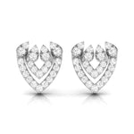 Load image into Gallery viewer, Designer Fashionable Platinum Diamond Earrings for Women JL PT E OLS 17   Jewelove.US
