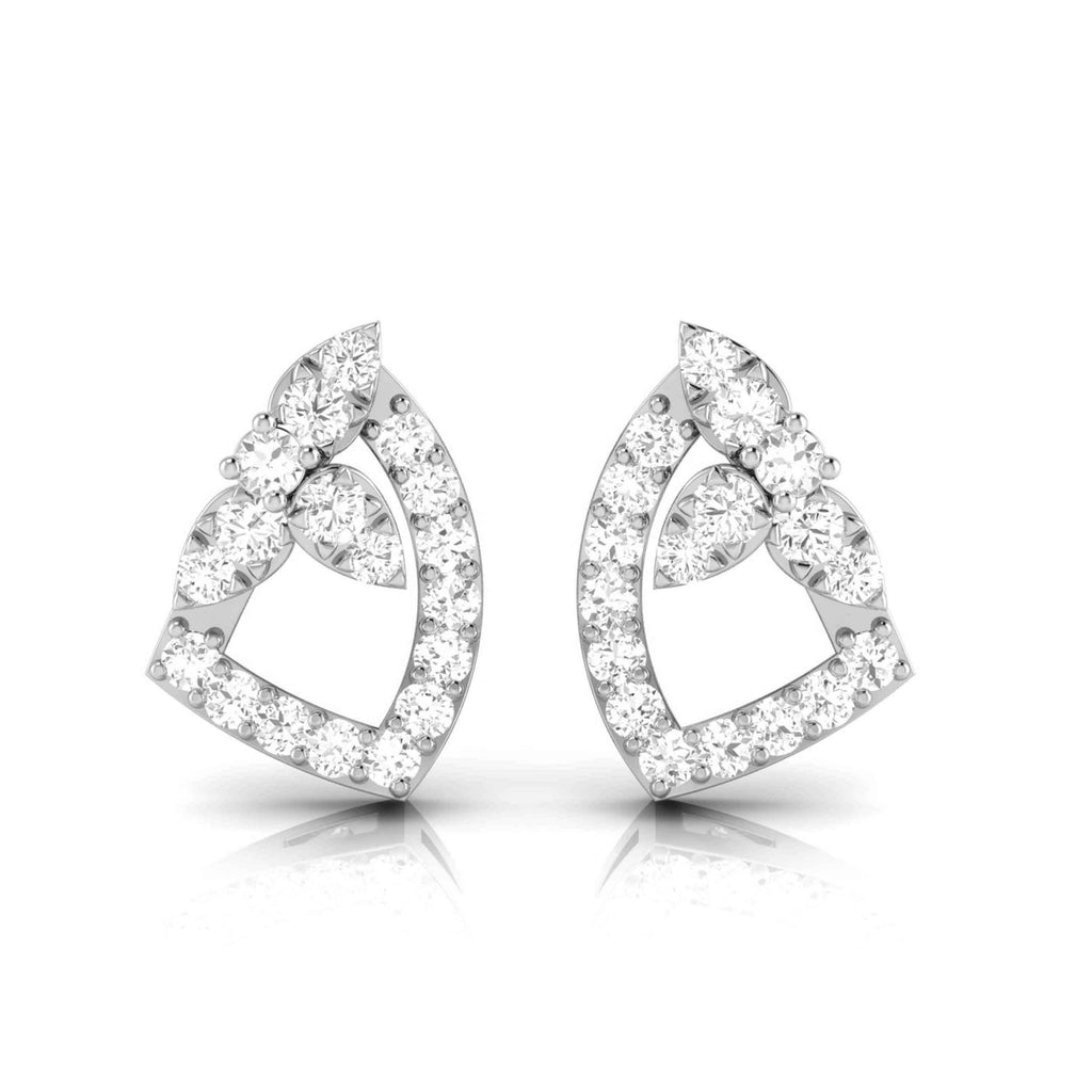 Designer Platinum Diamond Earrings for Women JL PT E OLS 18  VVS-GH Jewelove.US