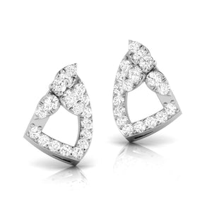 Designer Platinum Diamond Earrings for Women JL PT E OLS 18   Jewelove.US