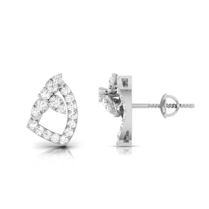 Designer Platinum Diamond Earrings for Women JL PT E OLS 18