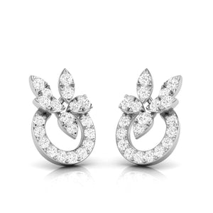 New Fashionable Platinum Diamond Earrings for Women JL PT E OLS 19   Jewelove.US