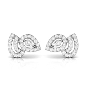 Designer Platinum Diamond Earrings for Women JL PT E OLS 22