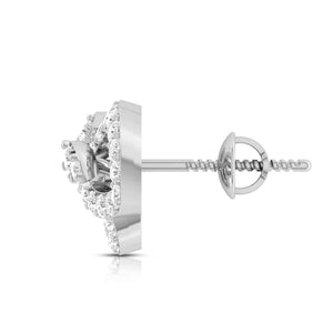 Designer Platinum Diamond Earrings for Women JL PT E OLS 22