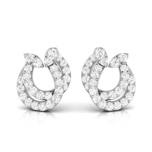Designer Platinum Diamond Earrings for Women JL PT E OLS 26