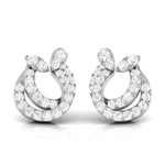Load image into Gallery viewer, Designer Platinum Diamond Earrings for Women JL PT E OLS 26   Jewelove.US

