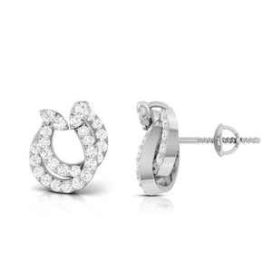 Designer Platinum Diamond Earrings for Women JL PT E OLS 26   Jewelove.US