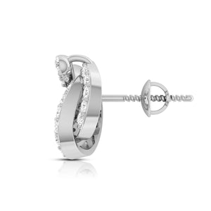 Designer Platinum Diamond Earrings for Women JL PT E OLS 26   Jewelove.US
