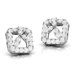 Load image into Gallery viewer, Designer Square Platinum Diamond  Earrings JL PT E OLS 2   Jewelove.US
