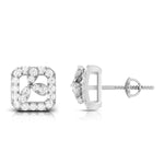 Load image into Gallery viewer, Designer Square Platinum Diamond  Earrings JL PT E OLS 2   Jewelove.US
