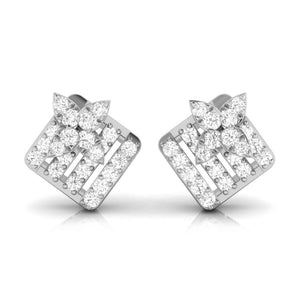 Designer Platinum Diamond Earrings for Women JL PT E OLS 3
