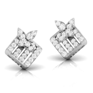 Designer Platinum Diamond Earrings for Women JL PT E OLS 3