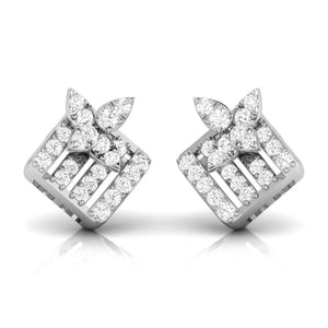 Designer Platinum Diamond Earrings for Women JL PT E OLS 3