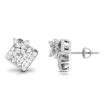 Load image into Gallery viewer, Designer Platinum Diamond Earrings for Women JL PT E OLS 3
