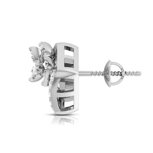 Designer Platinum Diamond Earrings for Women JL PT E OLS 3