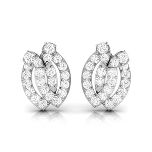Designer Platinum Diamond Earrings for Women JL PT E OLS 7  VVS-GH Jewelove.US