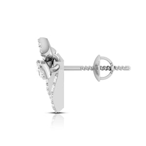 New Fashionable Platinum Diamond Earrings for Women JL PT E OLS 8   Jewelove.US