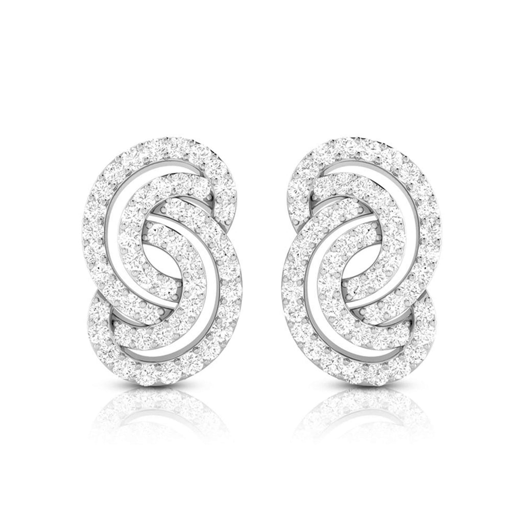 Platinum Earrings with Diamonds for Women JL PT E ST 2020  VVS-GH Jewelove.US