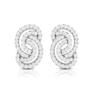 Platinum Earrings with Diamonds for Women JL PT E ST 2020  VVS-GH Jewelove.US