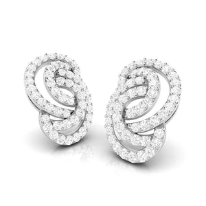 Platinum Earrings with Diamonds for Women JL PT E ST 2020   Jewelove.US