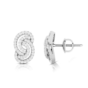 Platinum Earrings with Diamonds for Women JL PT E ST 2020   Jewelove.US