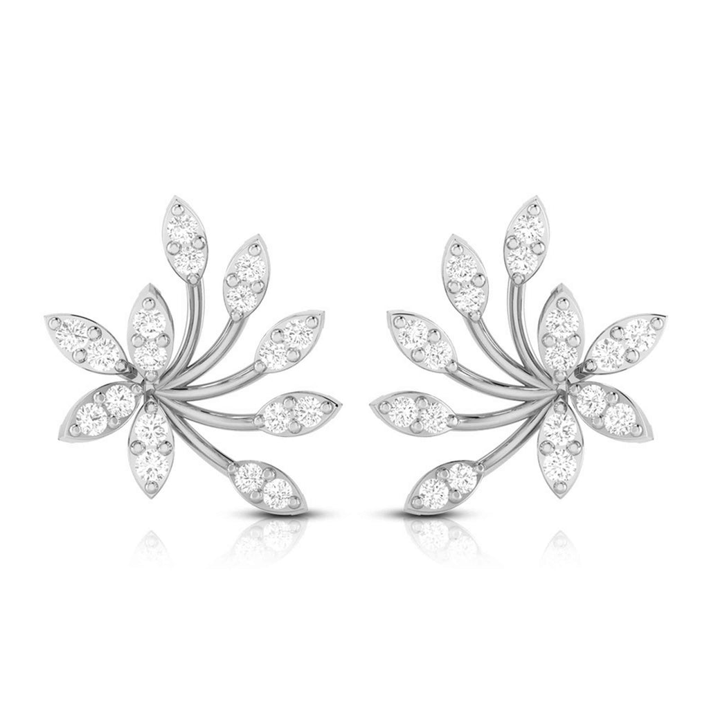 Beautiful Platinum Earrings with Diamonds JL PT E ST 2000  VVS-GH Jewelove.US