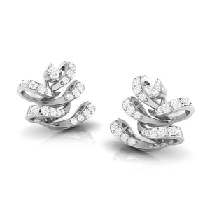 Platinum Earrings with Diamonds JL PT E ST 2010   Jewelove.US