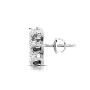Platinum Earrings with Diamonds JL PT E ST 2010   Jewelove.US