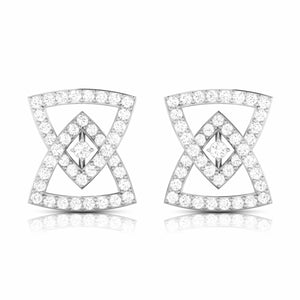 Platinum Earrings with Diamonds fir Women JL PT E ST 2013