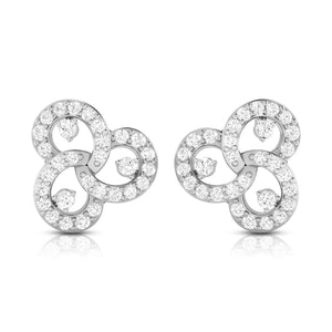 Platinum Earrings with Diamonds for Women JL PT E ST 2016