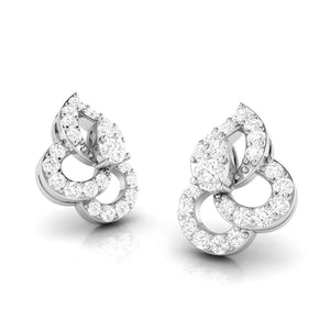 Beautiful Platinum Earrings with Diamonds for Women JL PT E ST 2019