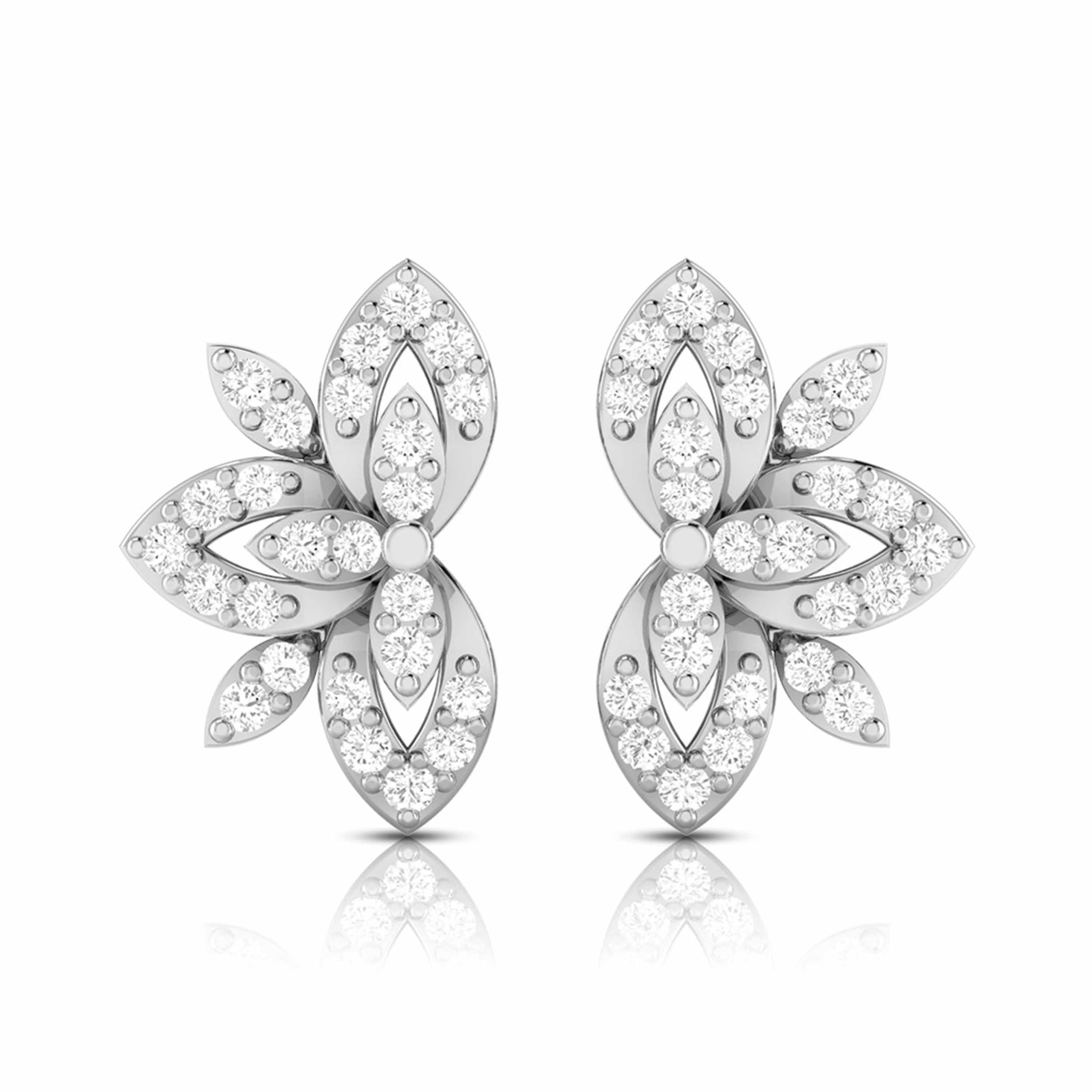 Beautiful Platinum Earrings with Diamonds for Women JL PT E ST 2022  VVS-GH Jewelove.US