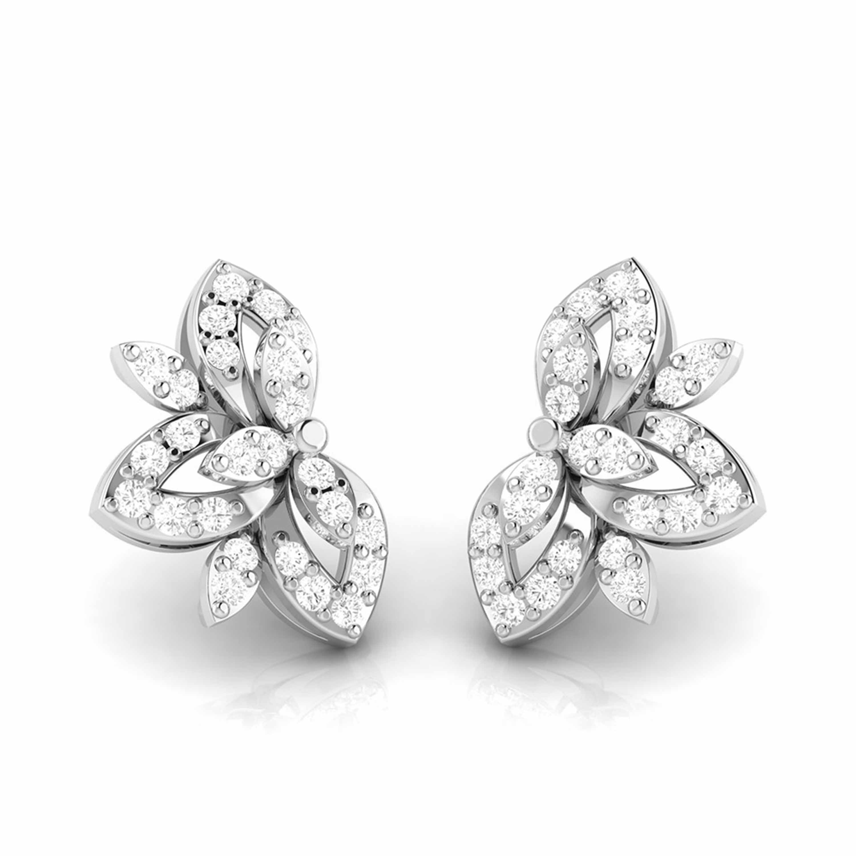 Beautiful Platinum Earrings with Diamonds for Women JL PT E ST 2022   Jewelove.US