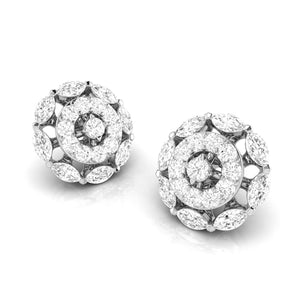 Beautiful Platinum Earrings with Diamonds for Women JL PT E ST 2027   Jewelove.US