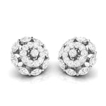 Load image into Gallery viewer, Beautiful Platinum Earrings with Diamonds for Women JL PT E ST 2027   Jewelove.US
