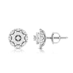 Load image into Gallery viewer, Beautiful Platinum Earrings with Diamonds for Women JL PT E ST 2027   Jewelove.US
