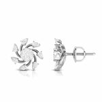 Load image into Gallery viewer, Beautiful Platinum Earrings with Diamonds for Women JL PT E ST 2028
