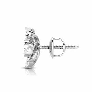 Beautiful Platinum Earrings with Diamonds for Women JL PT E ST 2028