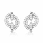 Load image into Gallery viewer, Beautiful Platinum Earrings with Diamonds for Women JL PT E ST 2029   Jewelove.US
