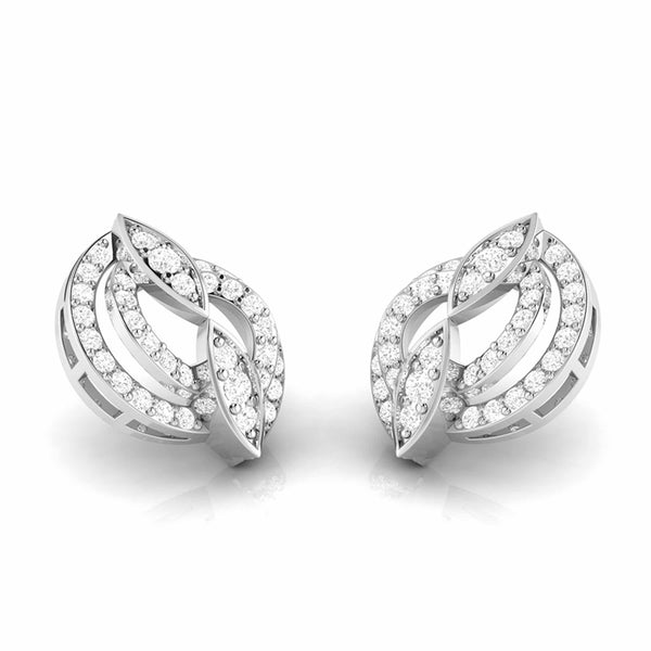 Round Black Diamond Stud Earrings in Platinum (1/2 ctw)