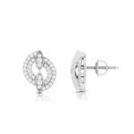 Load image into Gallery viewer, Beautiful Platinum Earrings with Diamonds for Women JL PT E ST 2029   Jewelove.US
