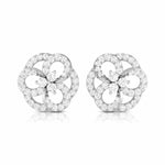 Load image into Gallery viewer, Beautiful Platinum Earrings with Diamonds for Women JL PT E ST 2030  VVS-GH Jewelove.US
