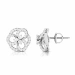 Load image into Gallery viewer, Beautiful Platinum Earrings with Diamonds for Women JL PT E ST 2030   Jewelove.US
